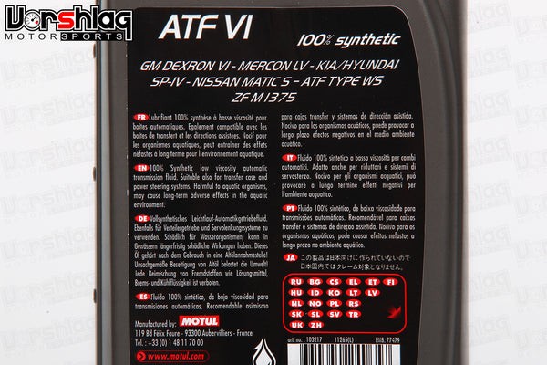 Motul on sale atf vi