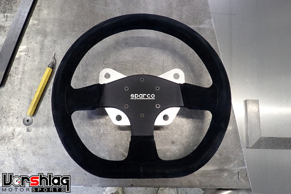 ステアリング　sparco R353 Sparco Model R 353 Steering Wheel, 3 Spoke, Black Suede