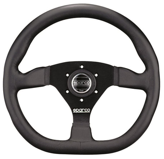 Sparco L360 Steering Wheel, 3 Spoke, Black Suede or Leather