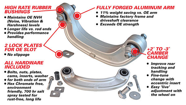 SPC Performance Rear Camber Arms for 2015+ S550 and S650 Mustang