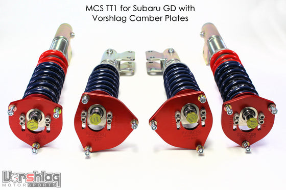 MCS TT1 Single Adjustable Monotube Dampers (Subaru GD)
