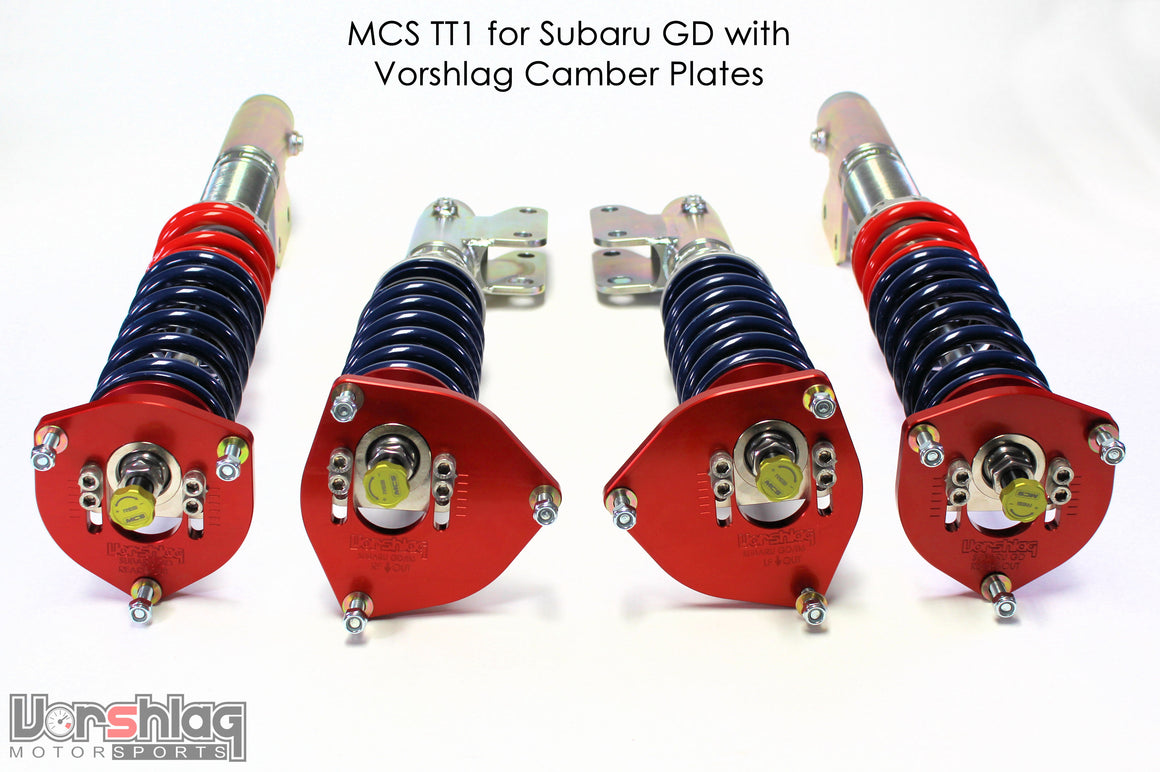 MCS TT1 Single Adjustable Monotube Dampers (Subaru GD)
