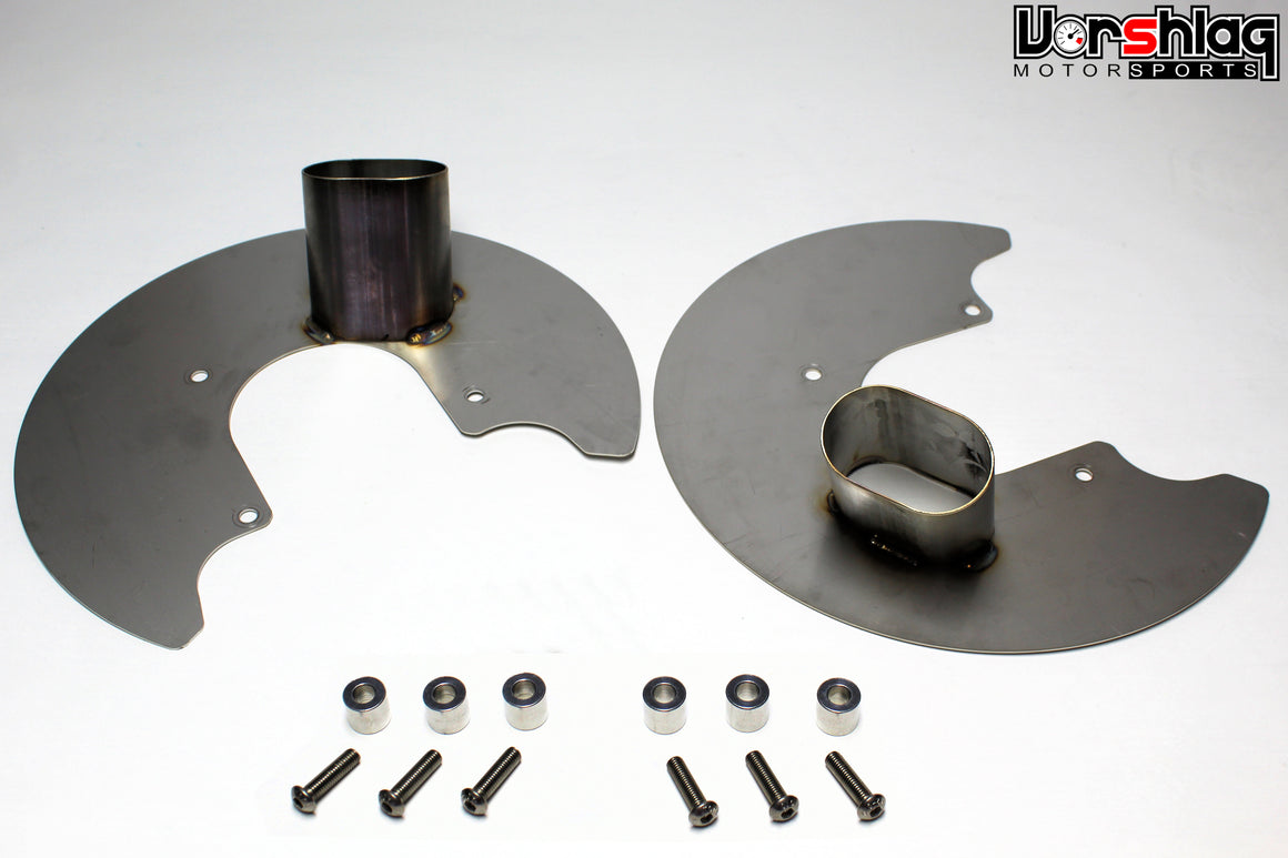 Vorshlag S197 3" Oval Brake Duct Backing Plates (Pair) [94-2042-LH]