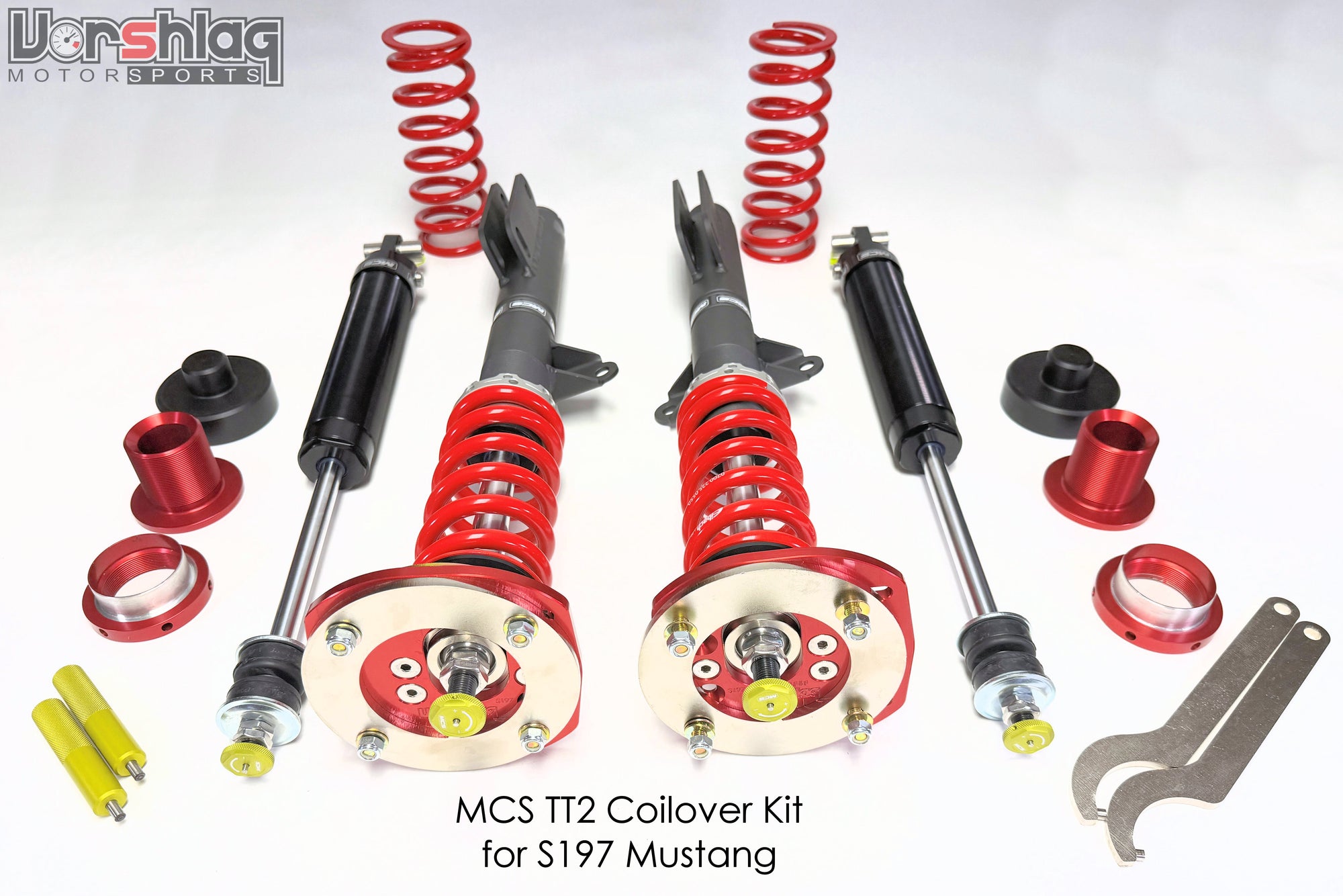 MCS TT2 Internal Double Adjustable Monotube Dampers (S197 Mustang)