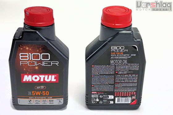 Motul 8100 Power Engine Oil ESTER 5W50 - 1 Liter