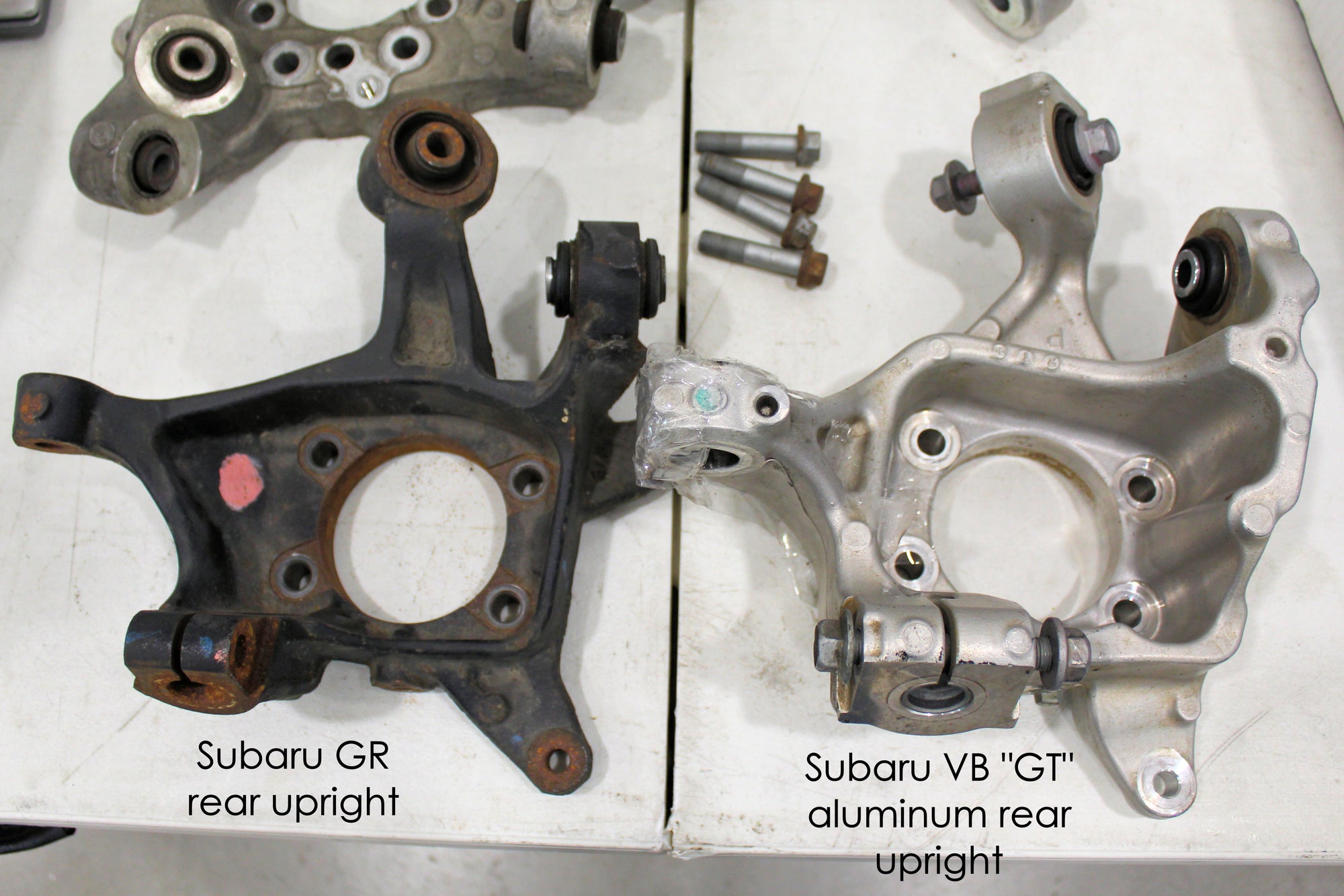 USED - VB Subaru Impreza aluminum rear uprights (pair)