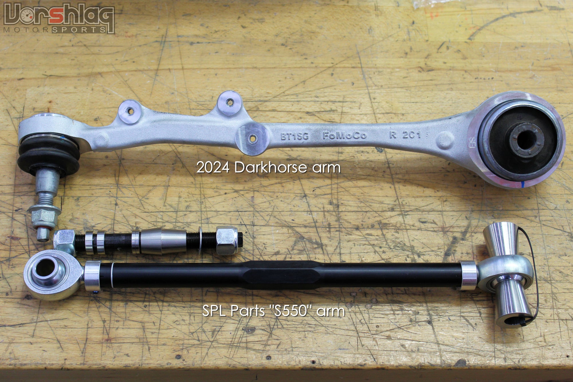 SPL Parts TITANIUM Series Front Tension Rods S550 Mustang