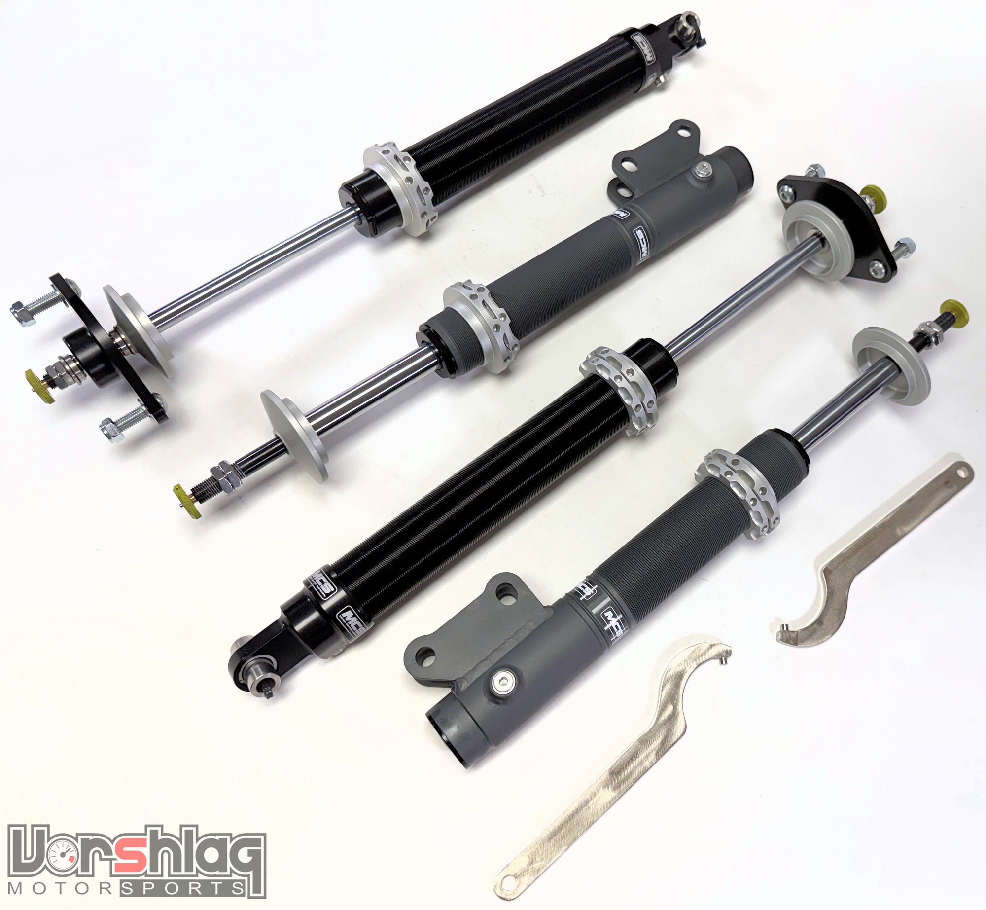 MCS TT2 Double Non-Remote Adjustable Monotube Dampers (Mitsubishi EVO X)