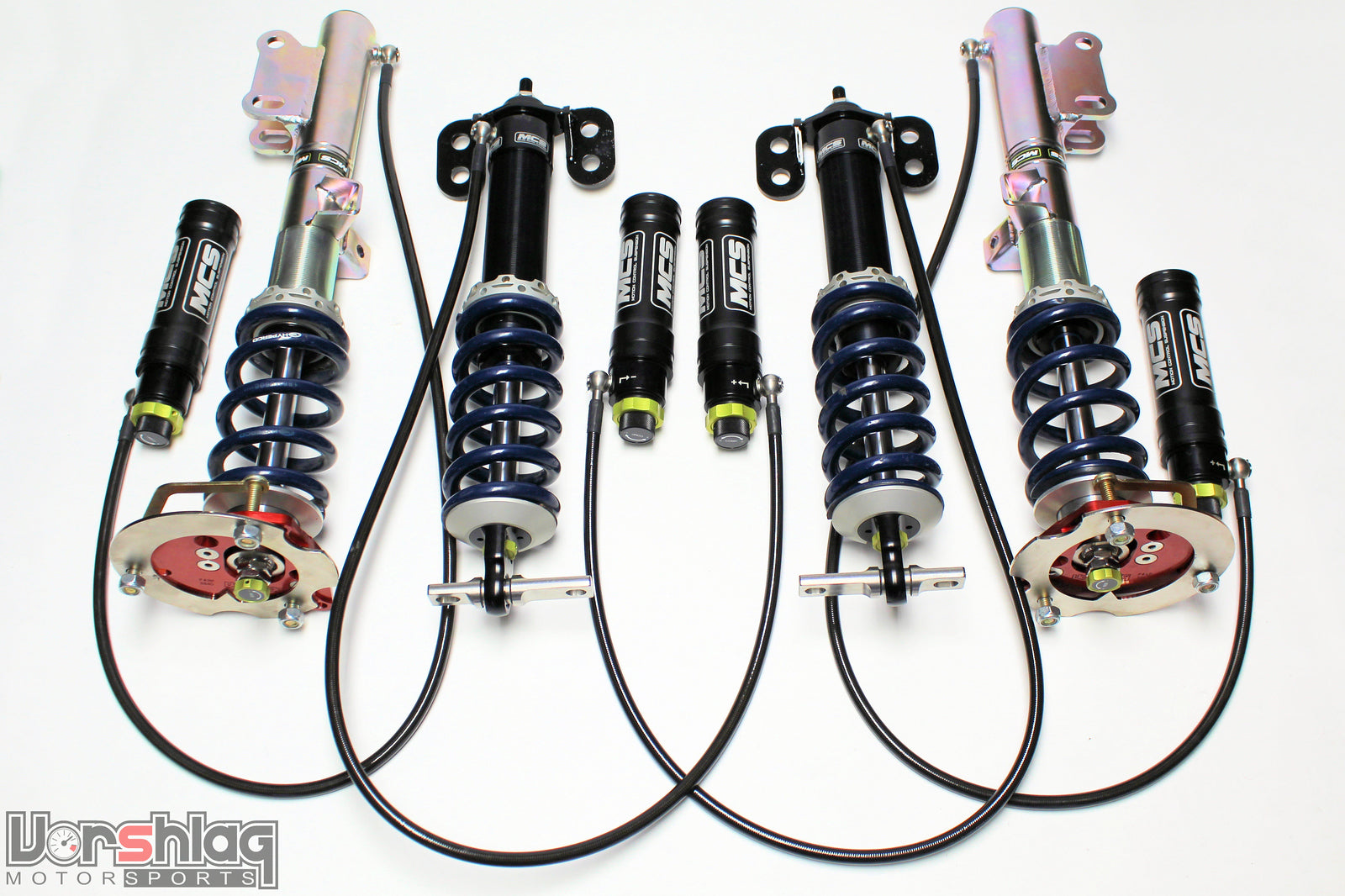 MCS RR3 Remote Triples Adjustable Monotube Dampers (Ford S650 Mustang w/o Magneride)