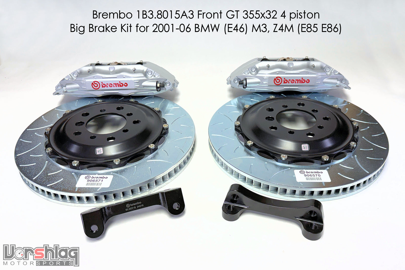 Brembo GT 355mm 4-Piston Racing Brake for BMW E46 M3, Z4M E85 E86