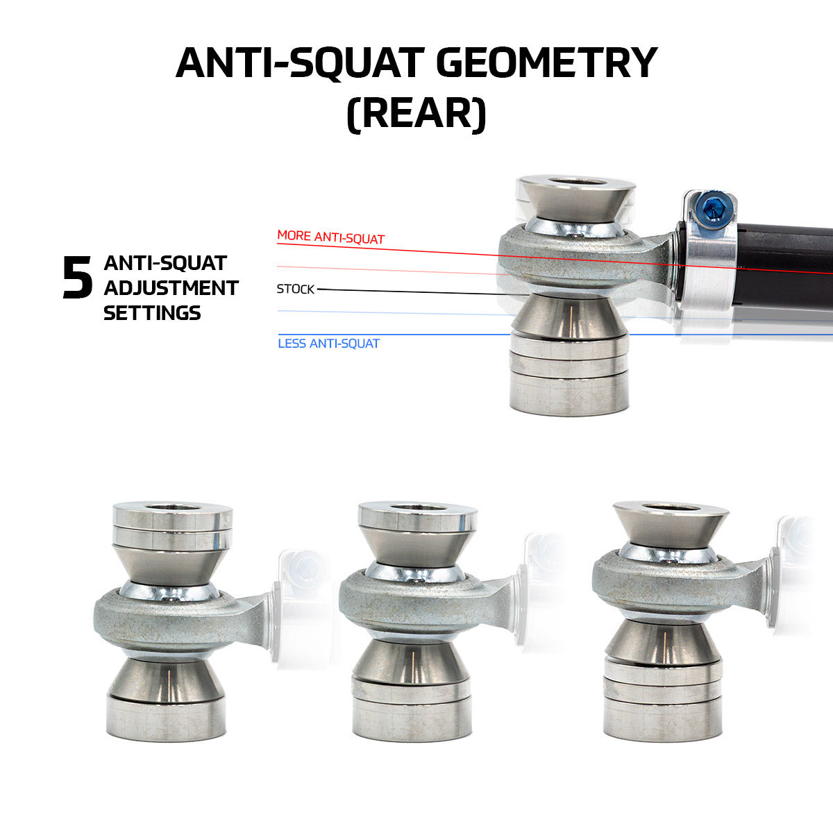 SPL Parts Rear Lower Control Arm Kit Porsche Boxster/Cayman 981
