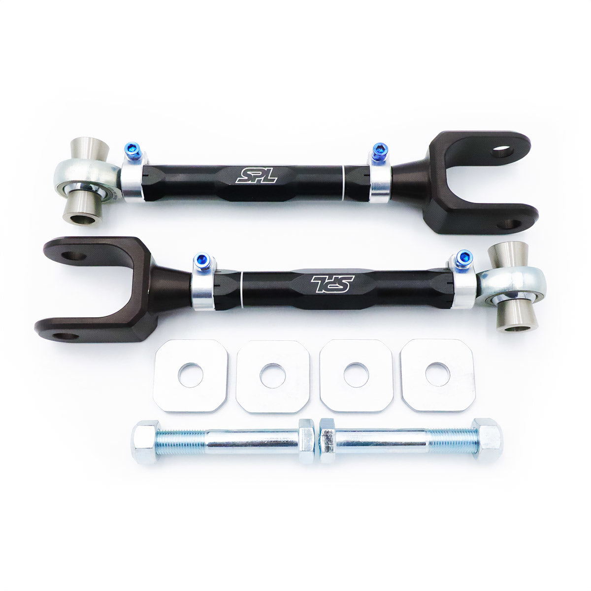 SPL Parts Rear Lower Toe Arms with Eccentric Lockouts for 2015+ S550 Mustang