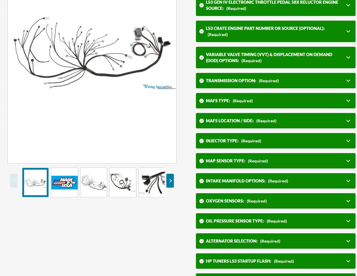 Wiring Specialties LS3 Gen IV 58x DBW Wiring Harness for FRS/BRZ/86 - CANBUS PRO SERIES