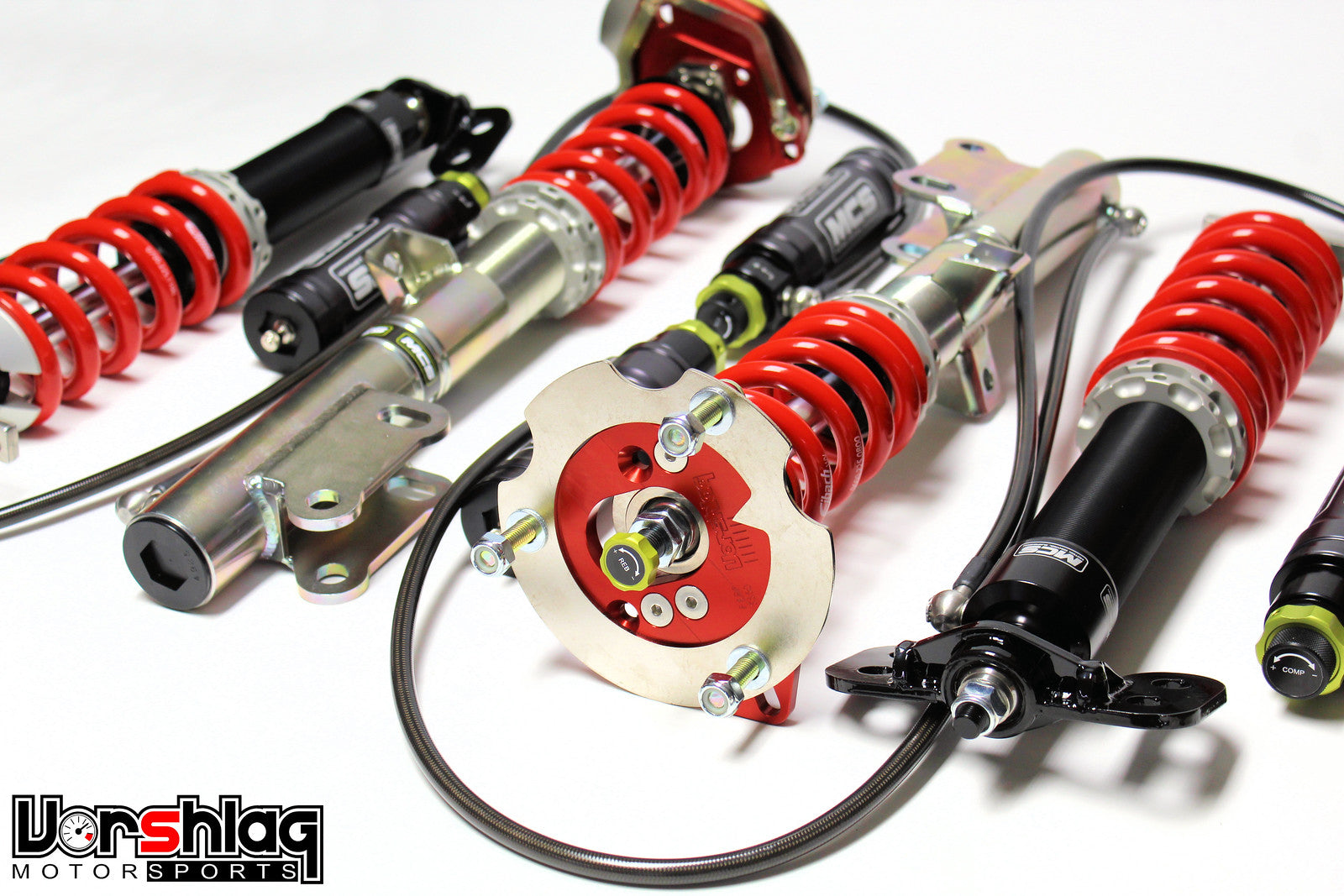 MCS RR3 Remote Triples Adjustable Monotube Dampers (Ford S650 Mustang w/o Magneride)