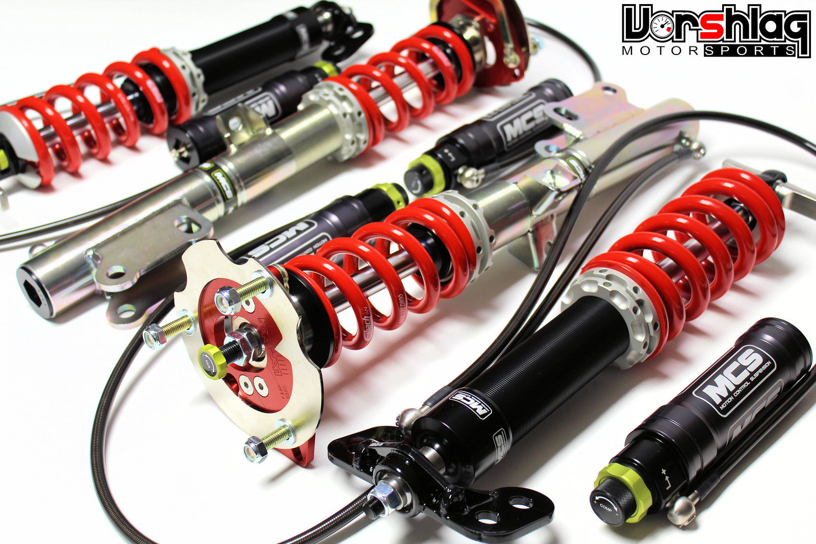 MCS RR3 Remote Triples Adjustable Monotube Dampers (Ford S650 Mustang w/o Magneride)