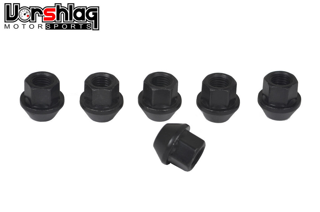 Vorshlag 17mm Hex M12-1.5 Black BMW/GM/Lotus/Mazda Steel Lug Nut