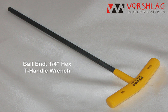 1/4" T-handle Ball End Hex Wrench (Camber Plate Adjuster)