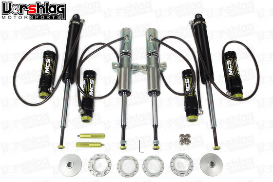 MCS RR2 Remote Double Adjustable Monotube Dampers (Mk 3 Audi TT / Mk7 VW Golf)