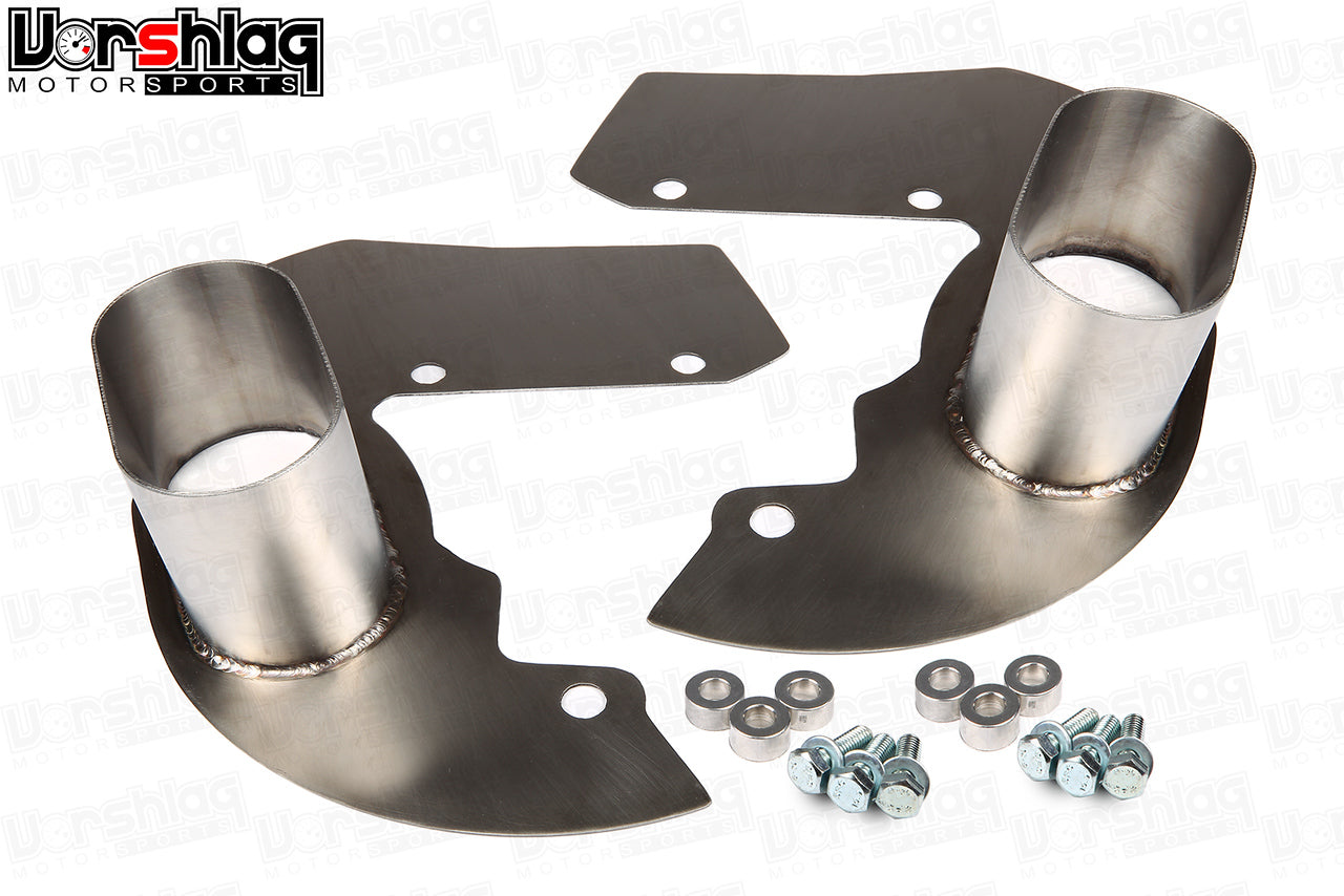 Vorshlag S550 4" Oval Brake Duct Backing Plates (Pair) [94-4762-LG] - PP1 only!