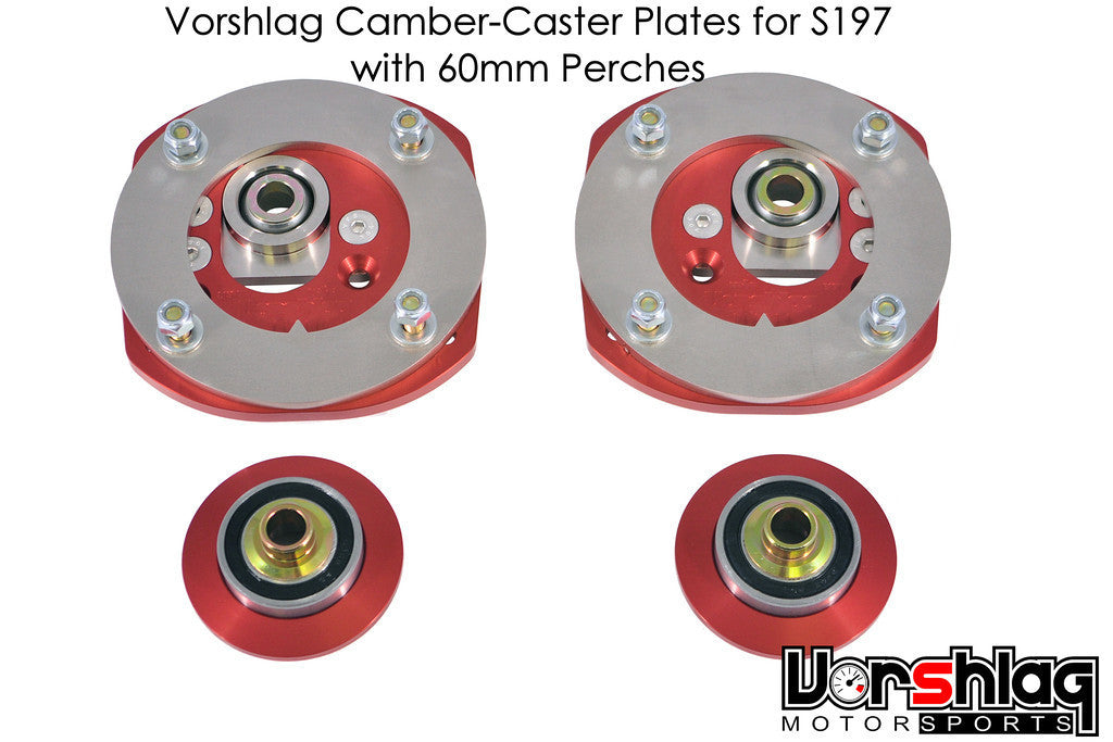 Vorshlag Ford '05-'14 S197 Mustang Aluminum Camber/Caster Plates & Perches