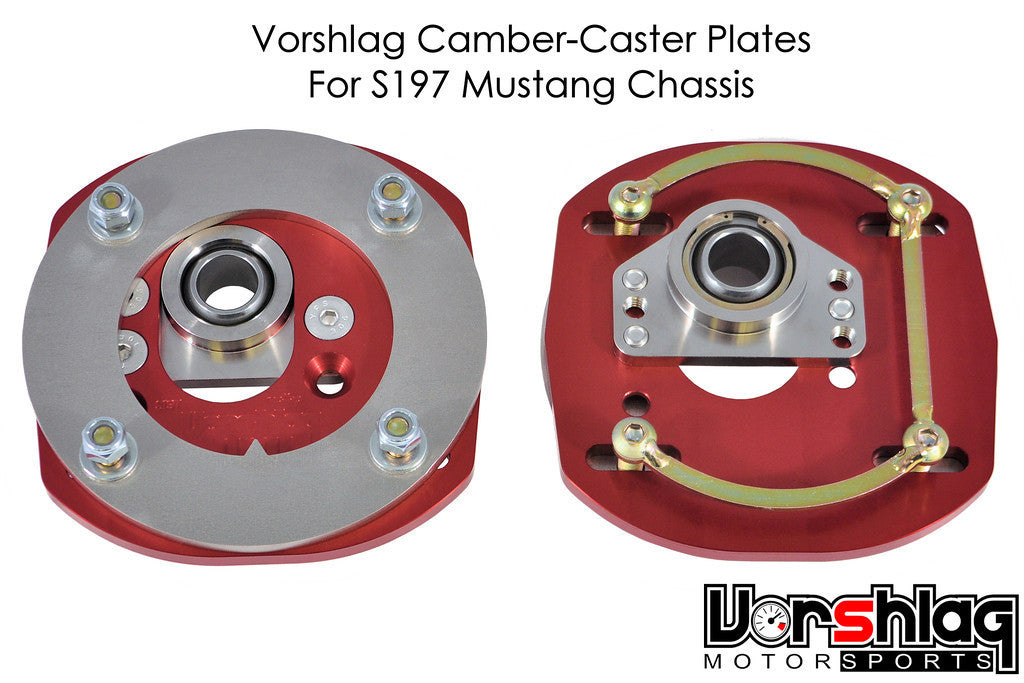 Vorshlag Ford '05-'14 S197 Mustang Aluminum Camber/Caster Plates & Perches
