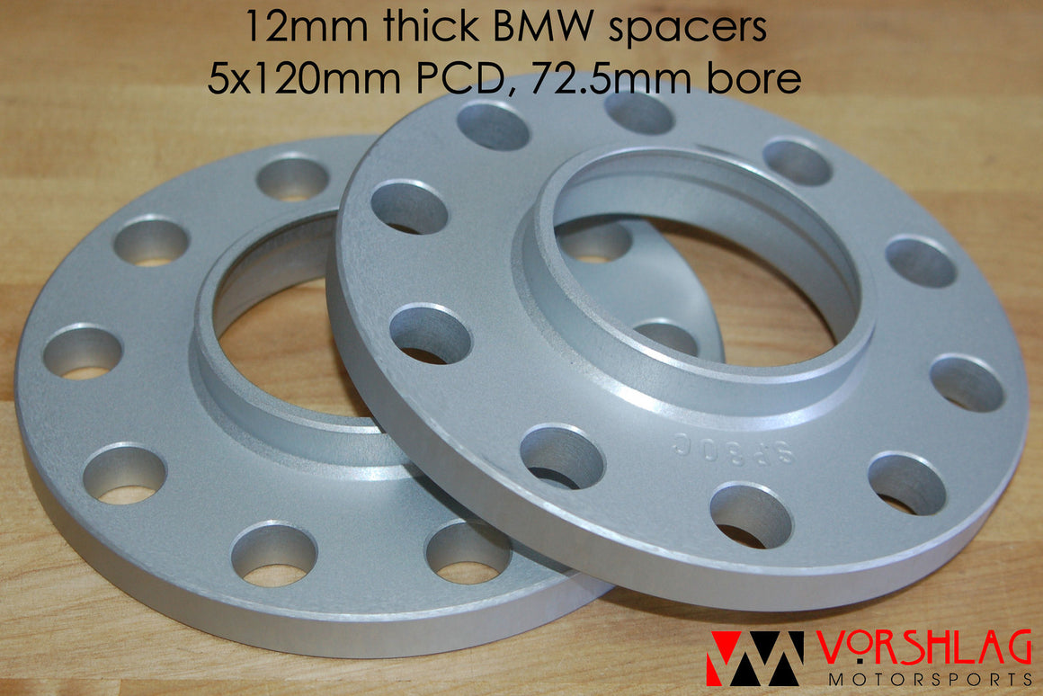 2x 10mm Thick 5x120 72.56mm CB Wheel Spacer w/ Chrome 12x1.5 2x 10mm Thick 5x120 72.56mm CB Wheel Spacer w/ Chrome 12x1.5