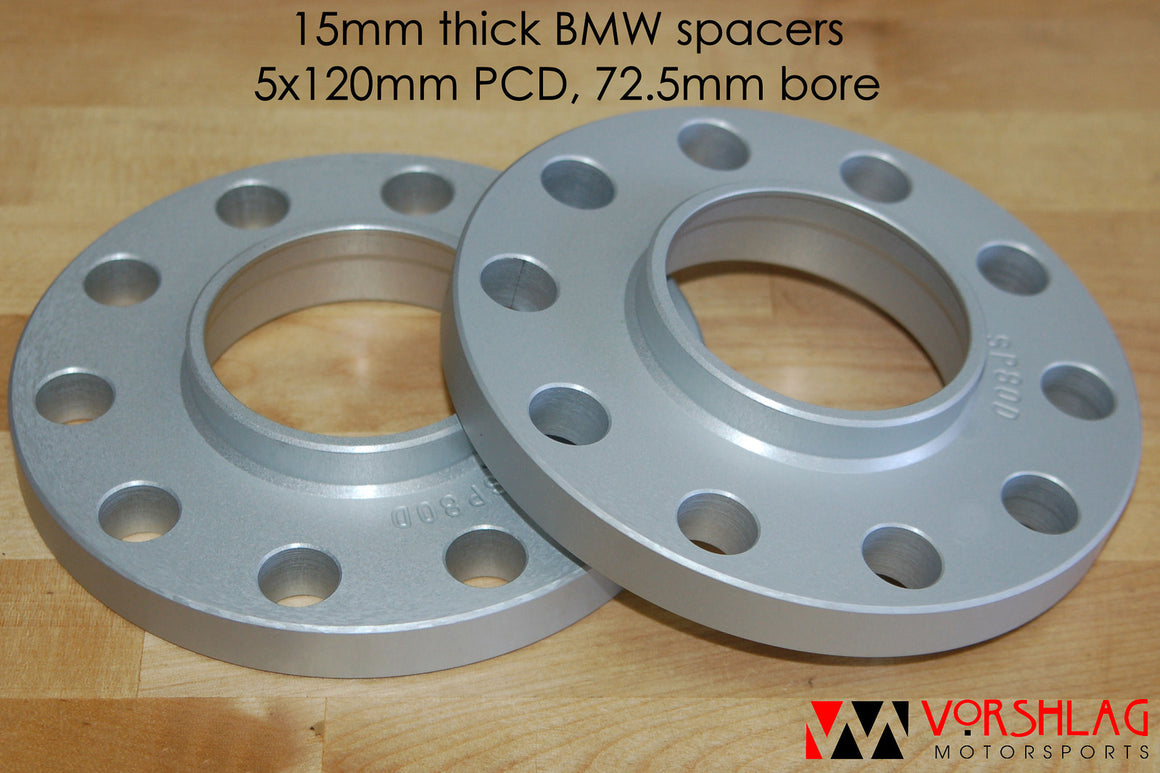 Vorshlag 15mm 5x120 Hubcentric BMW Wheel Spacers (pair)