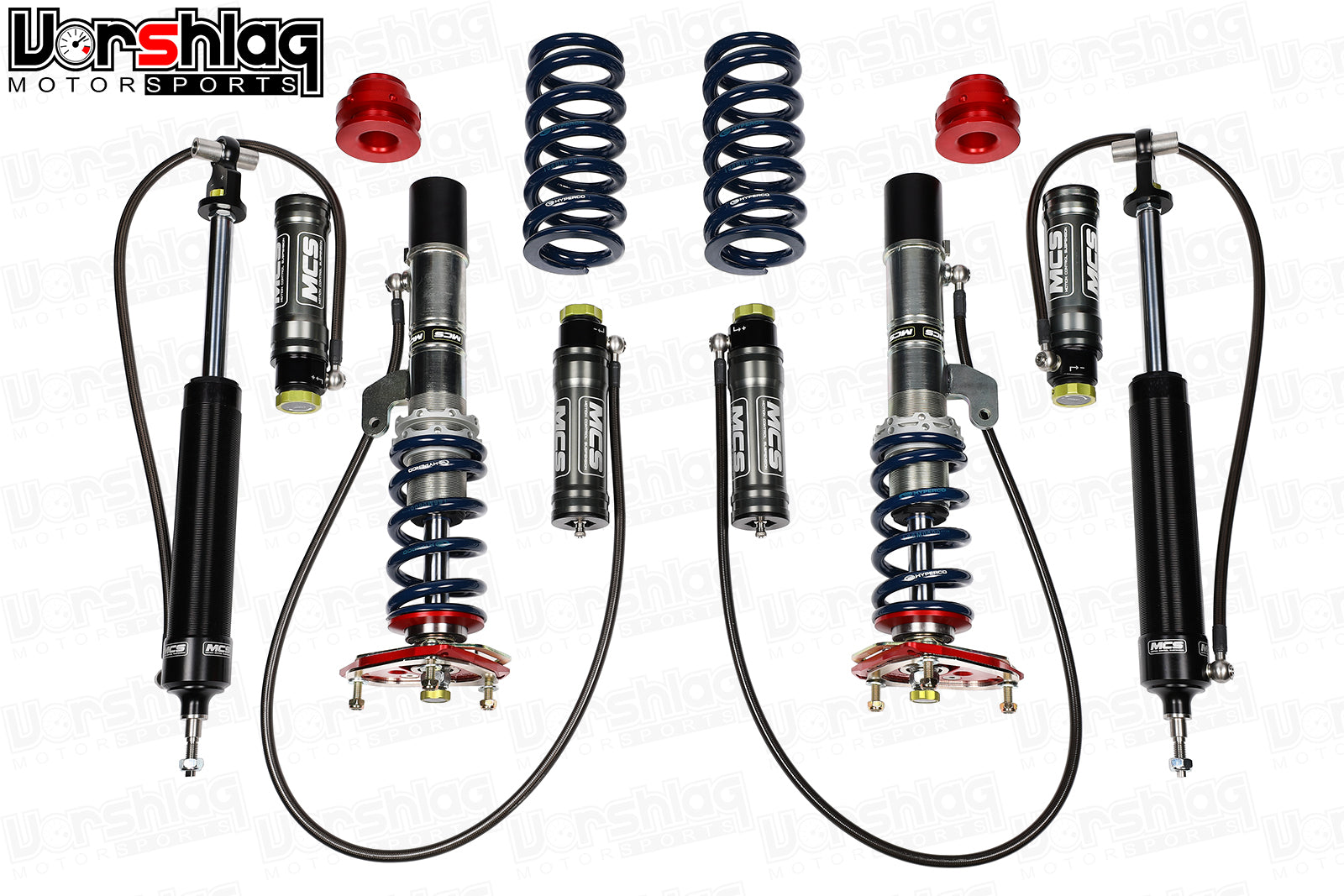 MCS RR2 Remote Double Adjustable Monotube Dampers (Mk 3 Audi TT / Mk7 VW Golf)