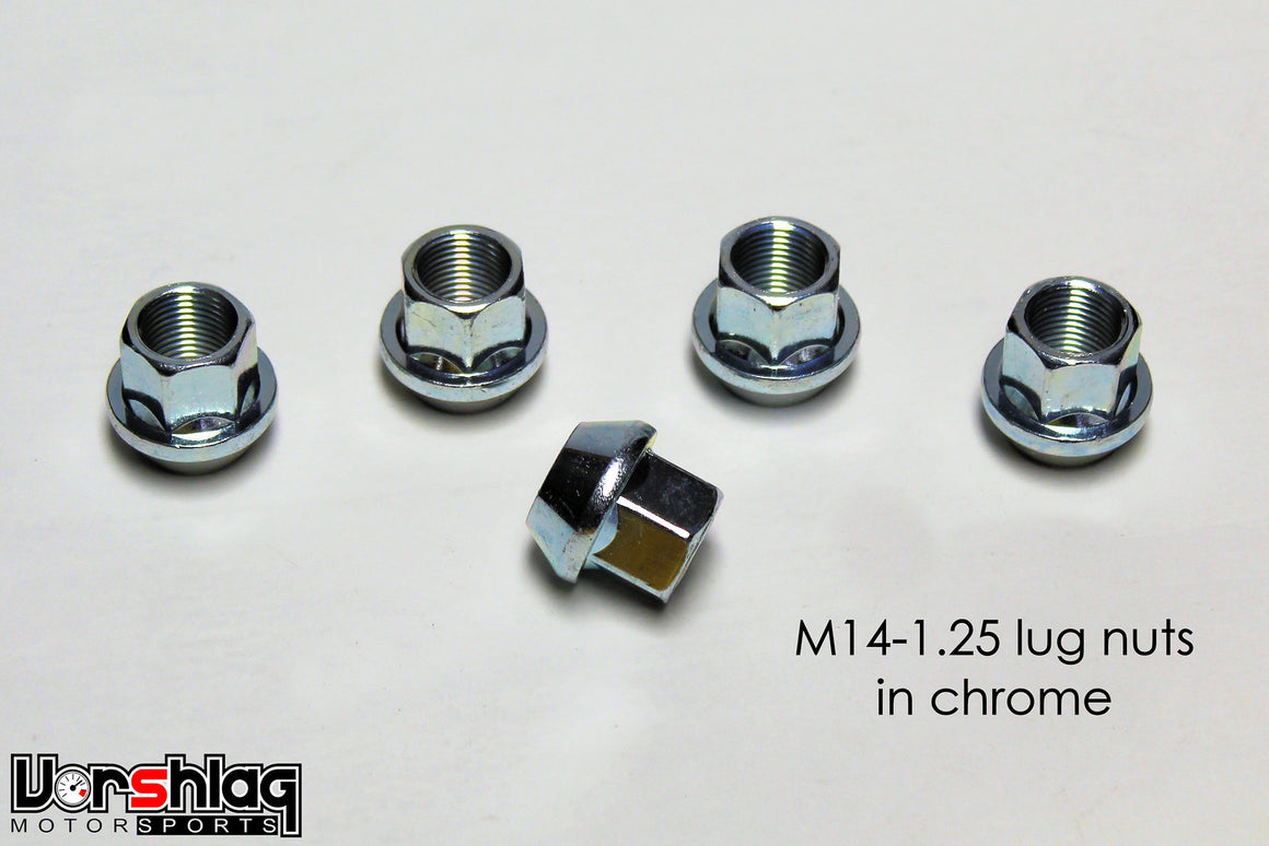 Vorshlag 17mm Hex M14-1.25 Chrome Steel Lug Nut