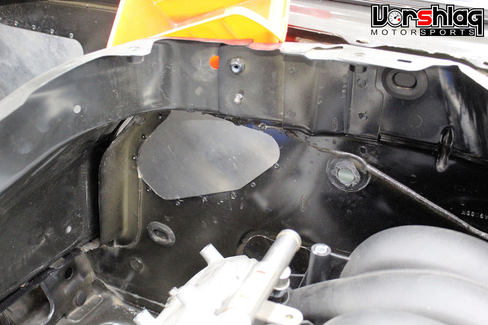 S550 Mustang Firewall Block Off Plate Kit - Aluminum