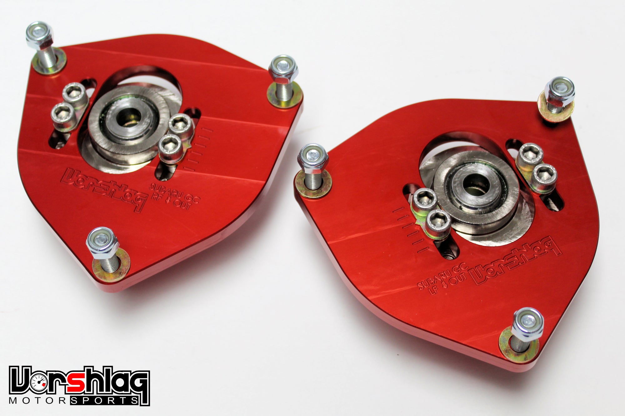 Vorshlag Subaru GC High Caster Camber Plates & Perches, Front