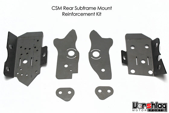 CSM Weld-in Reinforcement Plates for BMW E46 Rear Subframe Mounting Points