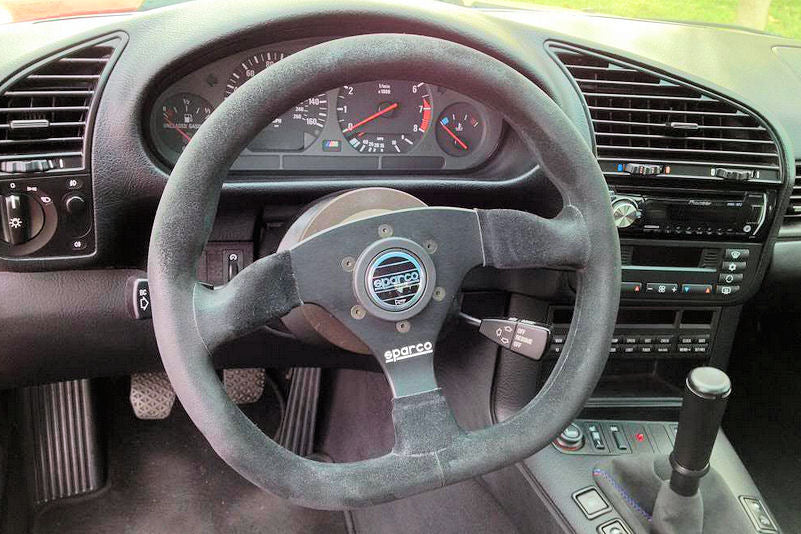 Sparco L360 Steering Wheel, 3 Spoke, Black Suede or Leather - Vorshlag