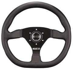 Sparco L360 Steering Wheel, 3 Spoke, Black Suede or Leather - Vorshlag