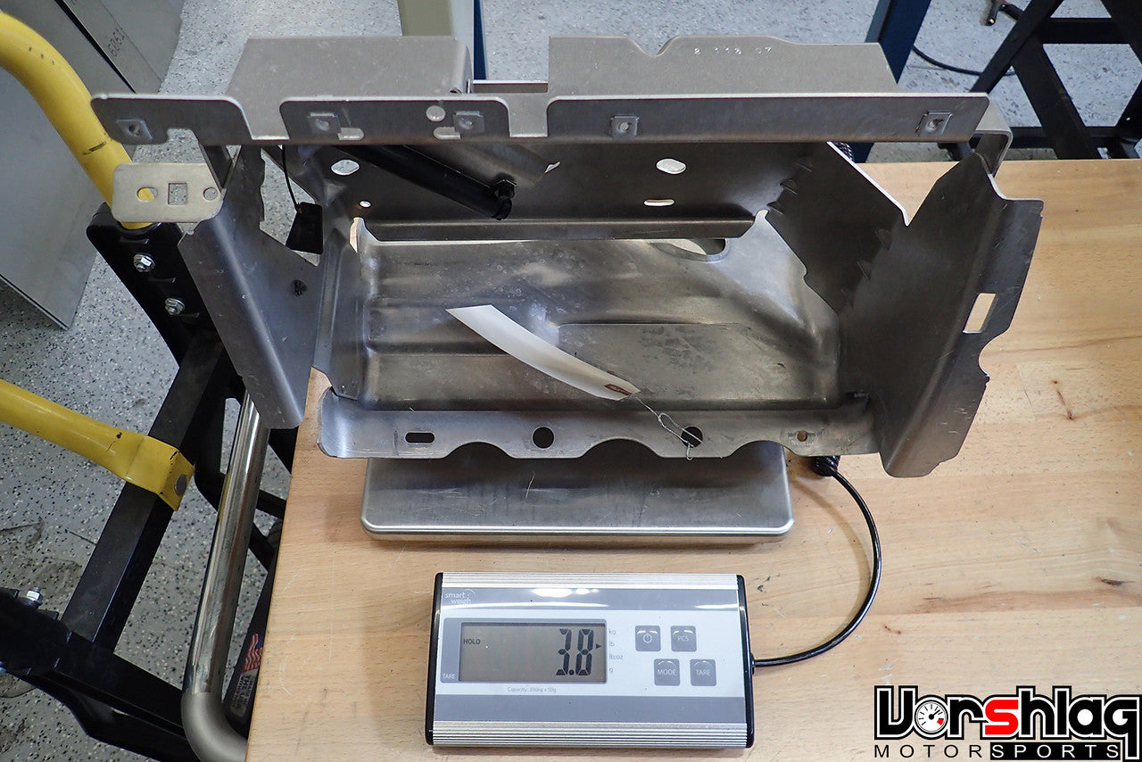 C6 Passenger Airbag Aluminum Bracket (used) - 15892018