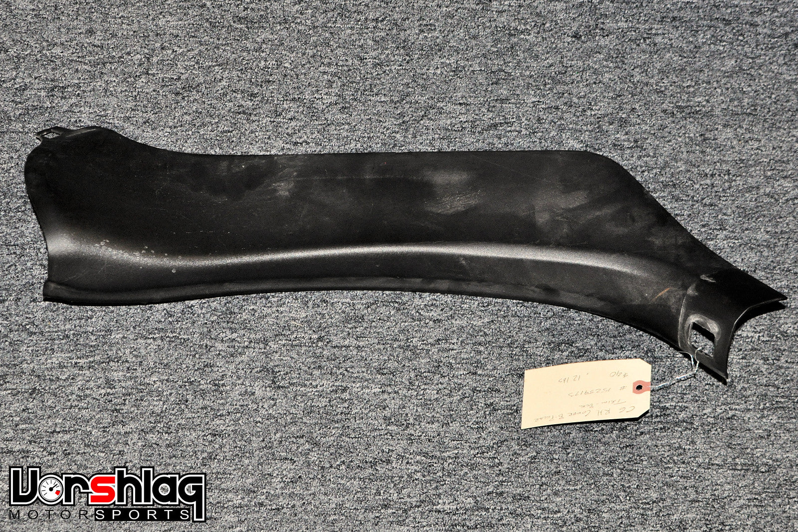 C6 Z06 Corvette Interior Lower “B” Pillar Trim Panel – Black (used) - 15259173