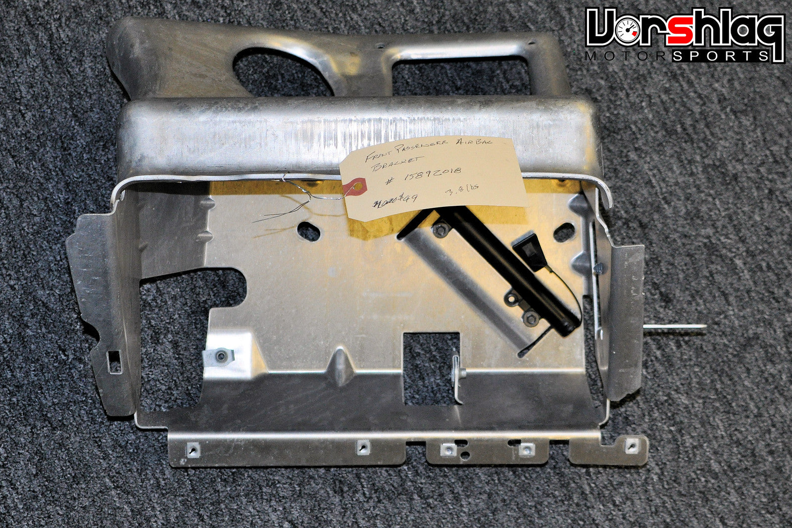 C6 Passenger Airbag Aluminum Bracket (used) - 15892018