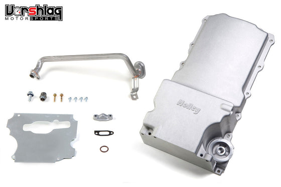 Holley LSx Oil Pan Kit for BMW E46 and S550/S197 Mustang LSx Swaps
