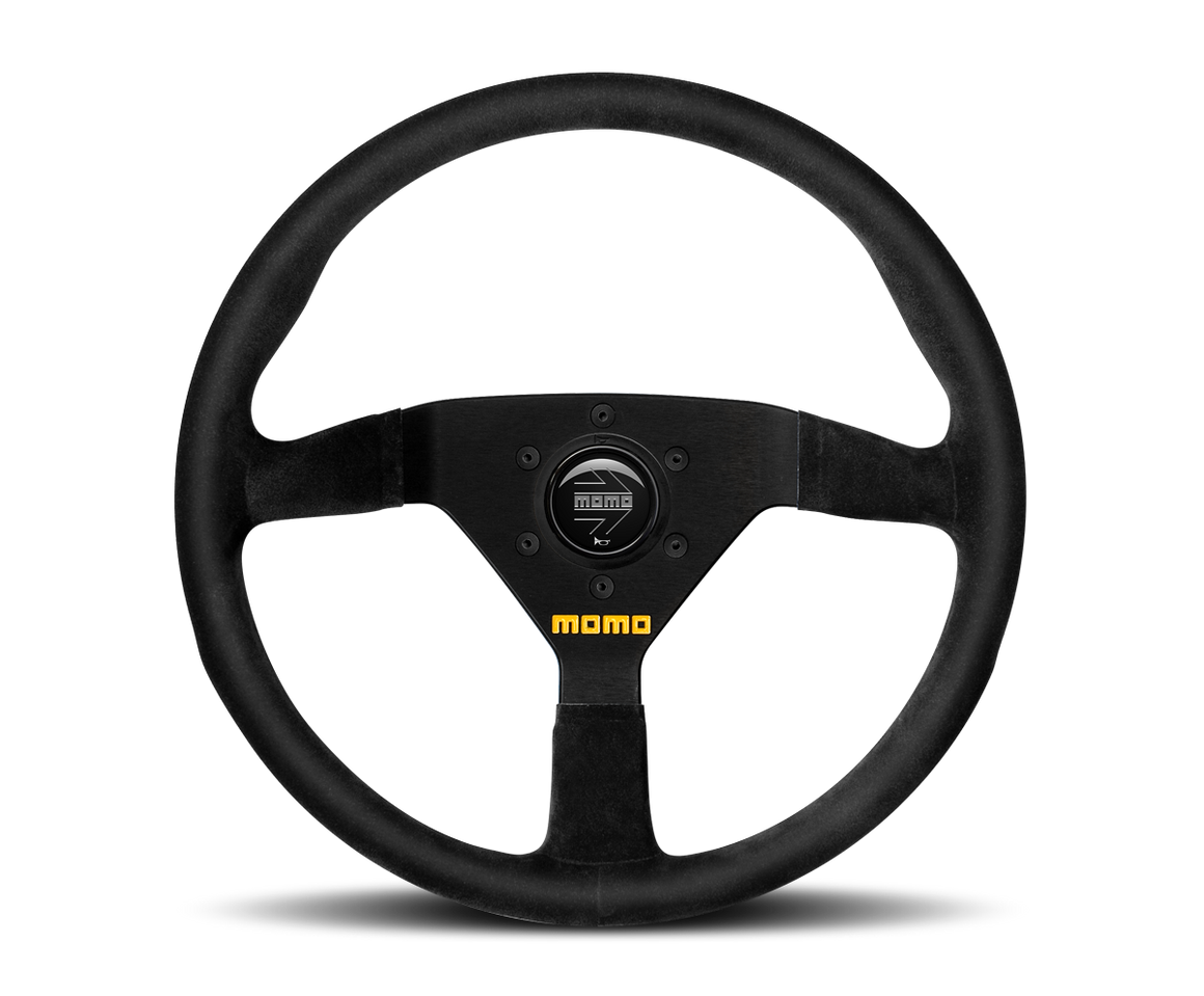Momo Model 78 Steering Wheel, Black Leather or Suede - Vorshlag