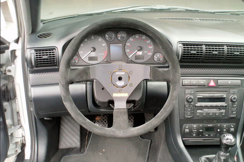 Momo Model 78 Steering Wheel, Black Leather or Suede - Vorshlag